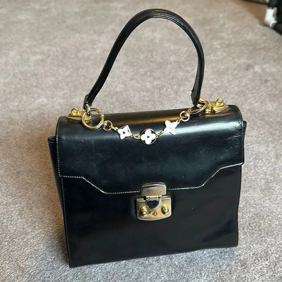 Lady Lock Scuola Del Cuoio Leather Bag Vintage GUC